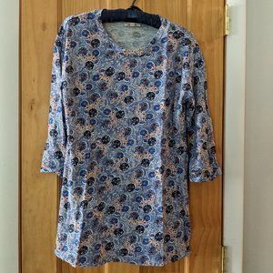 Fat Face Annabelle Java Floral Longline Top size 4